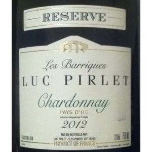 Luc Pirlet Chardonnay Les Barriques Reserve Frankrijk etiket